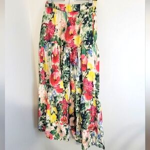 PHILOSOPHY Floral Print Tiered Maxi Skirt  Feminine Bridgerton Tea Party Size XS